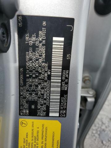 Photo 14 from auction – 2008 TOYOTA HIGHLANDER with VIN JTEDS42A082055522