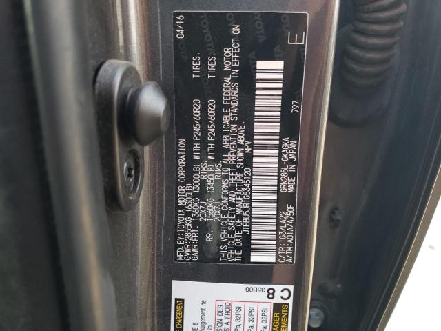 Photo 14 from auction – 2016 TOYOTA 4RUNNER SR with VIN JTEBU5JR1G5345120