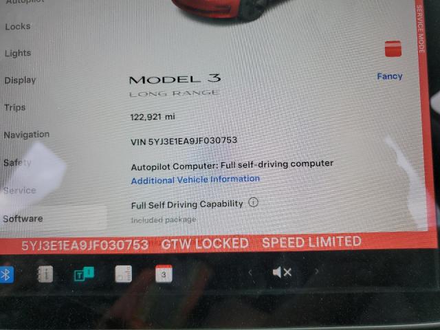 Photo 9 from auction – 2018 TESLA MODEL 3 with VIN 5YJ3E1EA9JF030753