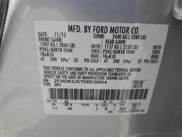 Photo 14 from auction – 2013 FORD EDGE SEL with VIN 2FMDK3JC7DBE38004