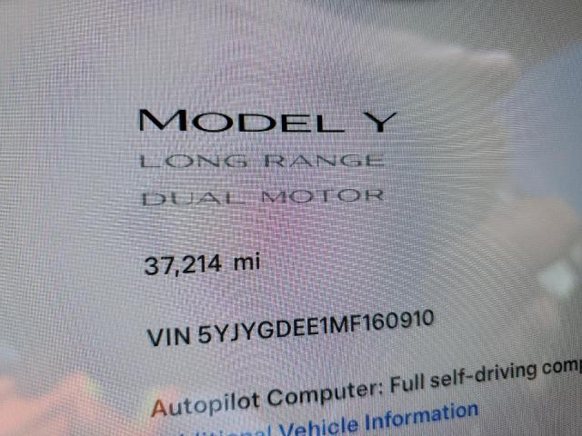صورة رقم 9 من المزاد - 2021 TESLA MODEL Y مع VIN 5YJYGDEE1MF160910
