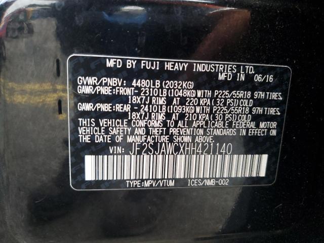 Photo 14 from auction – 2017 SUBARU FORESTER 2 with VIN JF2SJAWCXHH421140