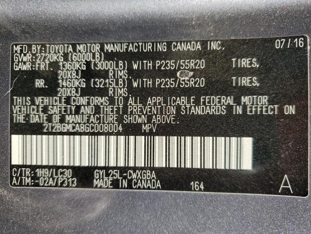 Photo 14 from auction – 2016 LEXUS RX 450H BA with VIN 2T2BGMCA8GC008004