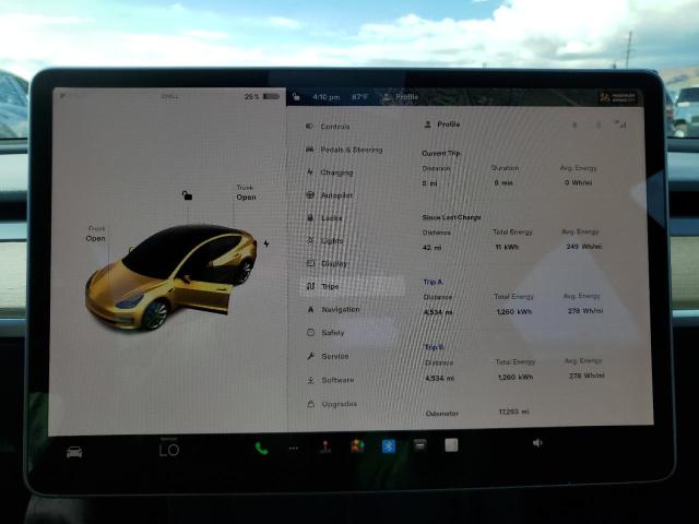 Photo 9 from auction – 2022 TESLA MODEL 3 with VIN 5YJ3E1EB1NF168527