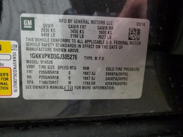 Photo 14 from auction – 2016 GMC ACADIA SLE with VIN 1GKKVPKD3GJ305276