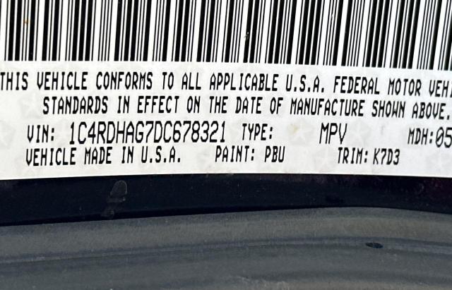 Photo 10 from auction – 2013 DODGE DURANGO SX with VIN 1C4RDHAG7DC678321
