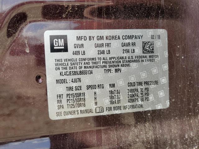 Photo 14 from auction – 2018 BUICK ENCORE PRE with VIN KL4CJESB9JB655134