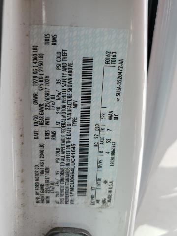 Photo 14 from auction – 2020 FORD ESCAPE SE with VIN 1FMCU0G64LUC41645