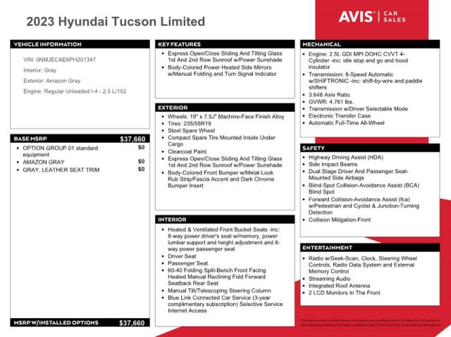Photo 13 from auction – 2023 HYUNDAI TUCSON LIM with VIN 5NMJECAE6PH201347