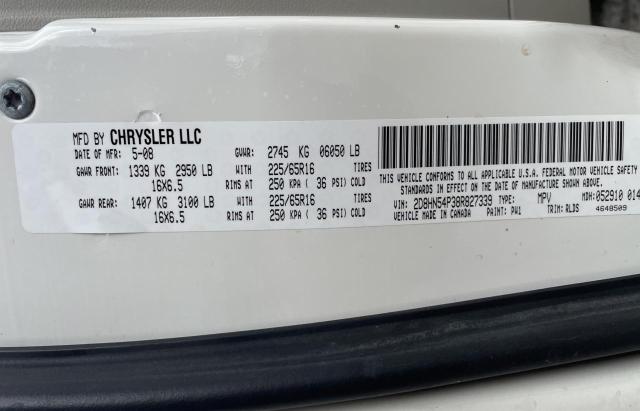 Photo 10 from auction – 2008 DODGE GRAND CARA with VIN 2D8HN54P38R827339
