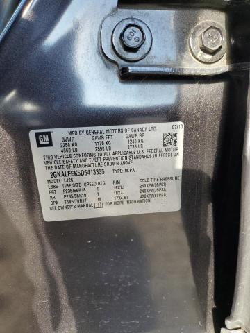 Photo 14 from auction – 2013 CHEVROLET EQUINOX LT with VIN 2GNALFEK5D6413335