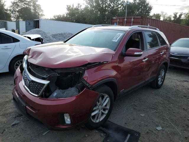 KIA SORENTO LX 2014 with VIN 5XYKTDA62EG460739 - Photo from auction