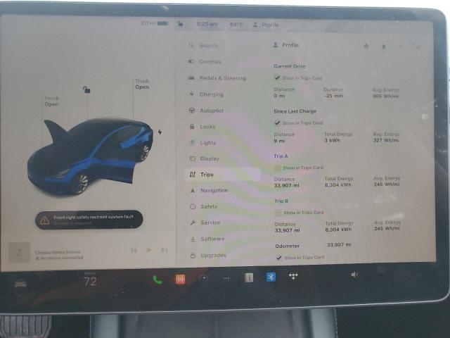 Photo 9 from auction – 2023 TESLA MODEL 3 with VIN 5YJ3E1EA7PF384697