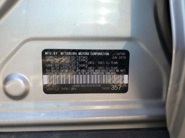 Photo 14 from auction – 2019 MITSUBISHI OUTLANDER with VIN JA4AP3AU1KU035056