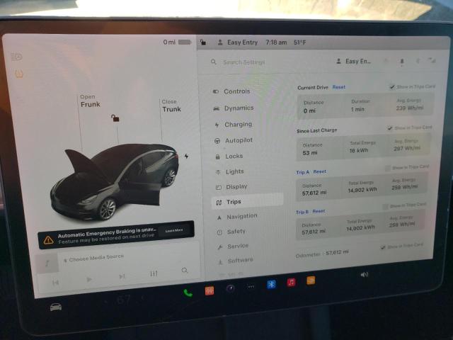 Photo 9 from auction – 2021 TESLA MODEL 3 with VIN 5YJ3E1EA4MF052826