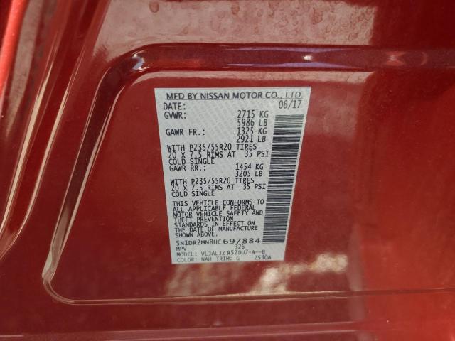 Photo 14 from auction – 2017 NISSAN PATHFINDER with VIN 5N1DR2MN8HC697884