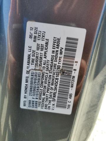 Photo 14 from auction – 2012 HONDA ODYSSEY EX with VIN 5FNRL5H45CB103780
