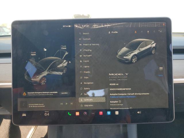Photo 9 from auction – 2021 TESLA MODEL Y with VIN 5YJYGDEE4MF161131