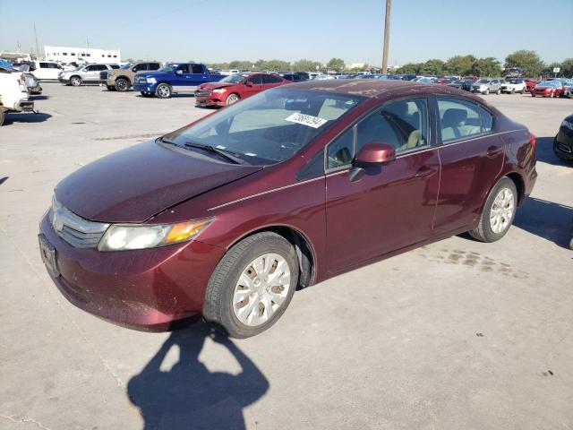 HONDA CIVIC 2012 with VIN 19XFB2F53CE103878 - Photo from auction