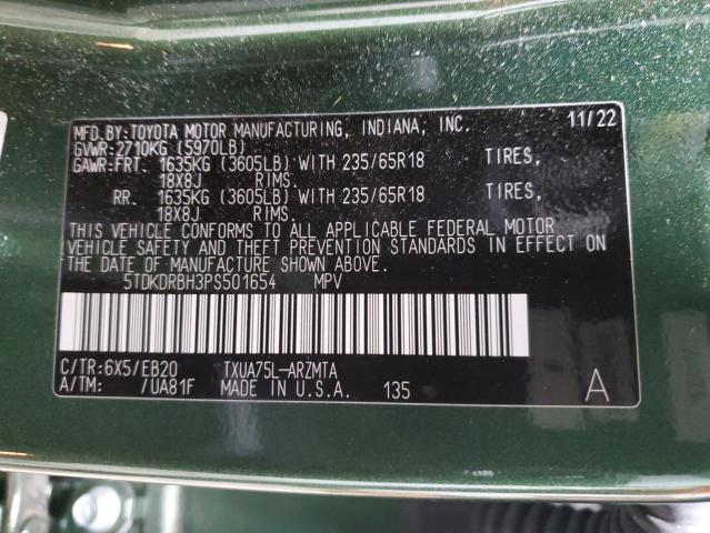Photo 14 from auction – 2023 TOYOTA HIGHLANDER with VIN 5TDKDRBH3PS501654