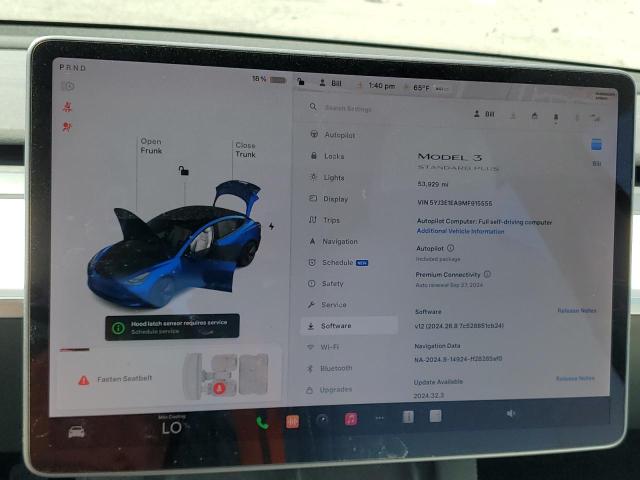 Photo 9 from auction – 2021 TESLA MODEL 3 with VIN 5YJ3E1EA9MF915555