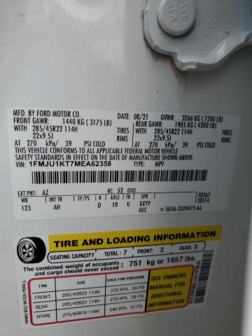 Photo 14 from auction – 2021 FORD EXPEDITION with VIN 1FMJU1KT7MEA62358