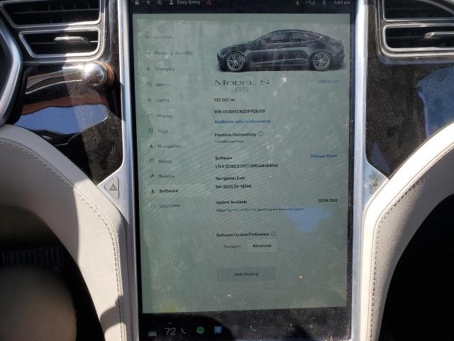 Photo 9 from auction – 2013 TESLA MODEL S with VIN 5YJSA1CN2DFP26310