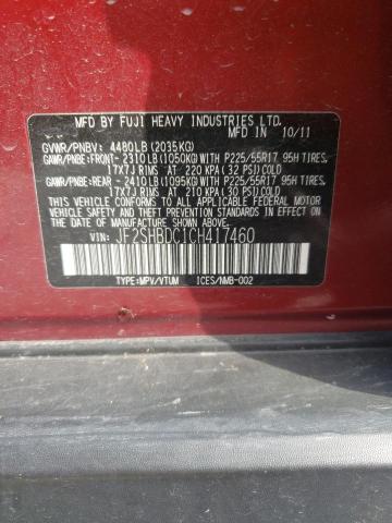 Photo 14 from auction – 2012 SUBARU FORESTER 2 with VIN JF2SHBDC1CH417460