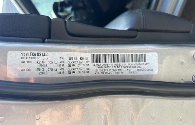 Photo 10 from auction – 2018 JEEP GRAND CHER with VIN 1C4RJFCG1JC123564