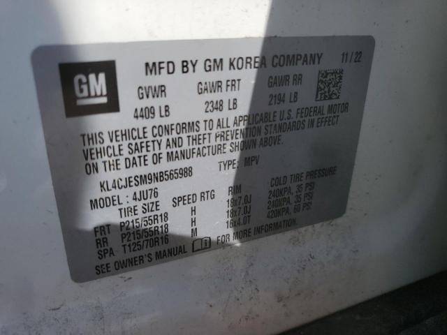 Photo 14 from auction – 2022 BUICK ENCORE PRE with VIN KL4CJESM9NB565988