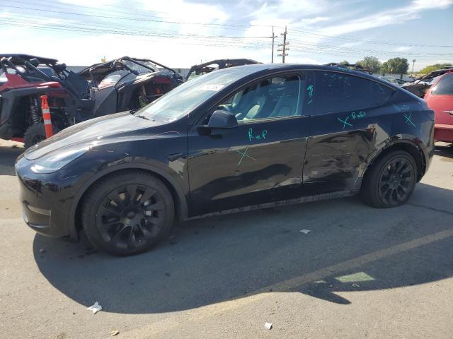 TESLA Y 2021 with VIN 5YJYGAEE0MF196621 - Photo from auction