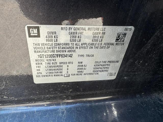 Photo 10 from auction – 2015 GMC SIERRA K25 with VIN 1GT120EG7FF634142