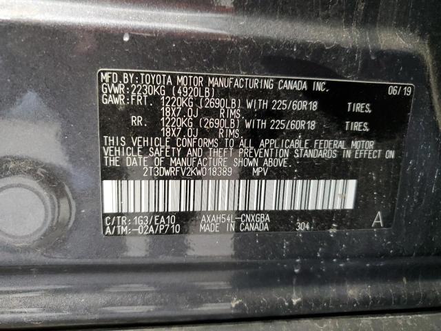 Photo 14 from auction – 2019 TOYOTA RAV4 LIMIT with VIN 2T3DWRFV2KW018389