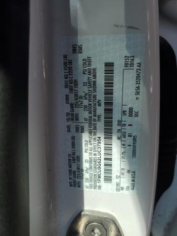 Photo 14 from auction – 2020 FORD ESCAPE SE with VIN 1FMCU9G62LUC37954