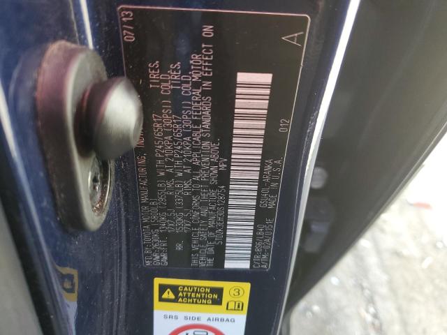 Photo 14 from auction – 2013 TOYOTA HIGHLANDER with VIN 5TDZK3EH3DS128754
