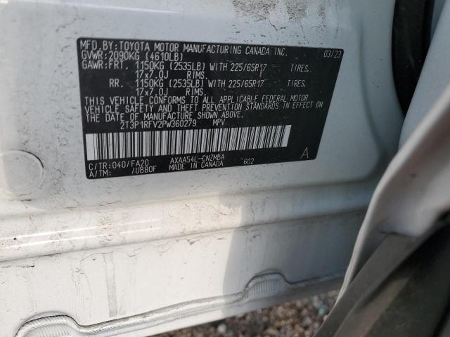 Photo 14 from auction – 2023 TOYOTA RAV4 XLE with VIN 2T3P1RFV2PW360279