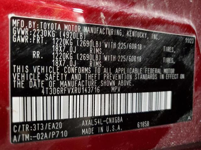 Photo 14 from auction – 2024 TOYOTA RAV4 LIMIT with VIN 4T3D6RFVXRU143716