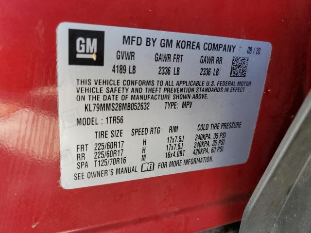 Photo 14 from auction – 2021 CHEVROLET TRAILBLAZE with VIN KL79MMS28MB052632