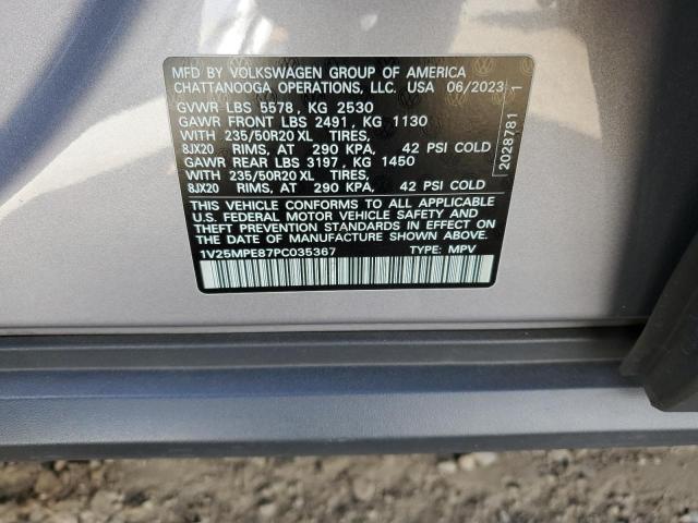 Photo 14 from auction – 2023 VOLKSWAGEN ID.4 S with VIN 1V25MPE87PC035367
