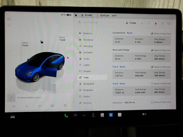 Photo 9 from auction – 2022 TESLA MODEL 3 with VIN 5YJ3E1EB4NF291237