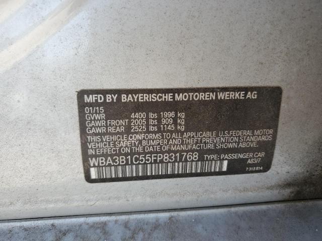 Photo 14 from auction – 2015 BMW 320 I with VIN WBA3B1C55FP831768