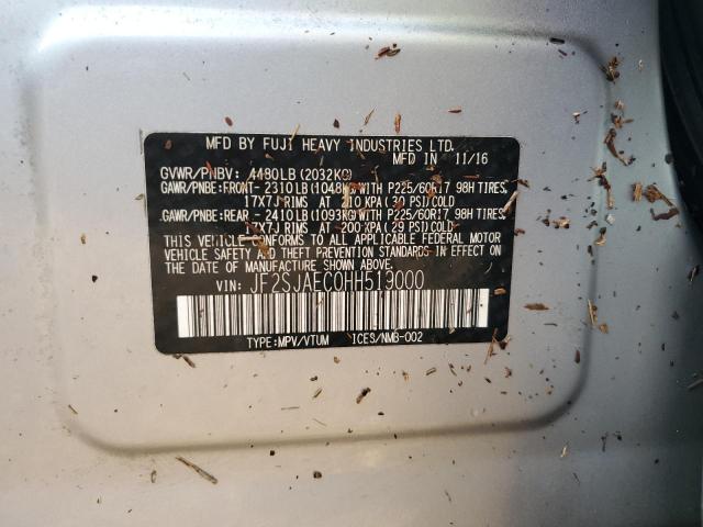 Photo 14 from auction – 2017 SUBARU FORESTER 2 with VIN JF2SJAEC0HH519000