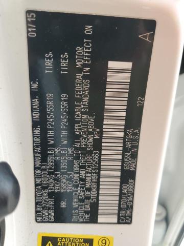 Photo 14 from auction – 2015 TOYOTA HIGHLANDER with VIN 5TDDKRFH9FS125663