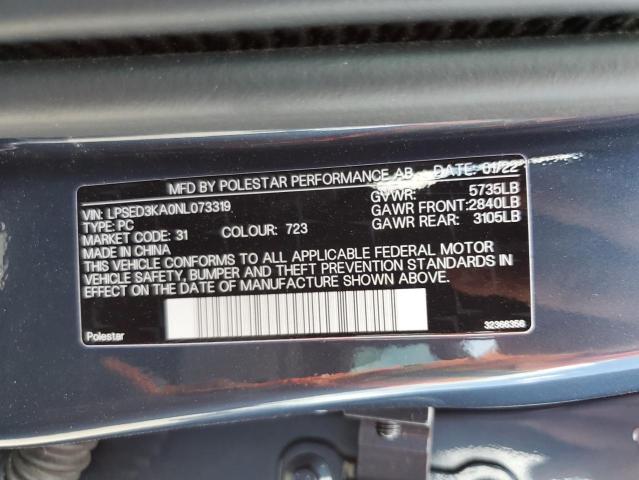 Photo 14 from auction – 2022 POLESTAR 2 with VIN LPSED3KA0NL073319