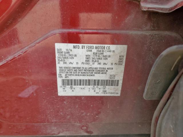 Photo 14 from auction – 2016 FORD EDGE TITAN with VIN 2FMPK3K83GBC62905