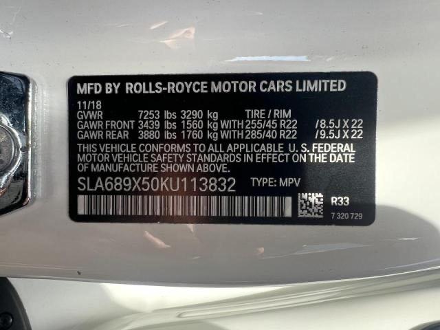 Photo 10 from auction – 2019 ROLLS-ROYCE CULLINAN with VIN SLA689X50KU113832