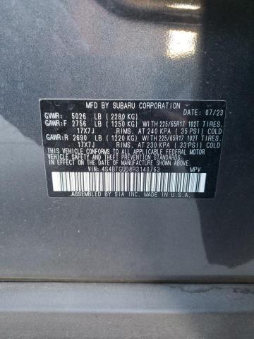 Photo 14 from auction – 2024 SUBARU OUTBACK WI with VIN 4S4BTGUD8R3140763