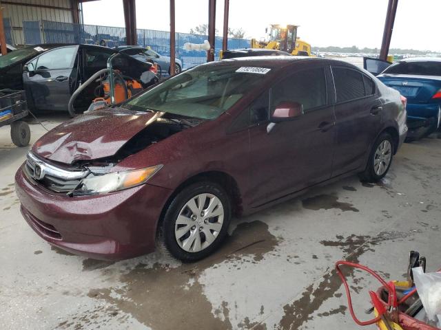 HONDA CIVIC LX 2012 with VIN 2HGFB2F51CH532765 - Photo from auction
