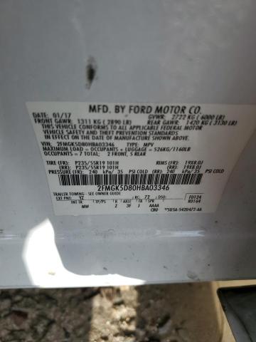 Photo 14 from auction – 2017 FORD FLEX LIMIT with VIN 2FMGK5D80HBA03346