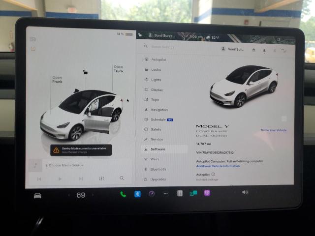 Photo 9 from auction – 2024 TESLA MODEL Y with VIN 7SAYGDEE2RA217512